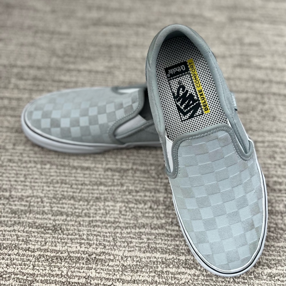Vans Emboss Checkerboard Classic Slip On Shoes 🆕